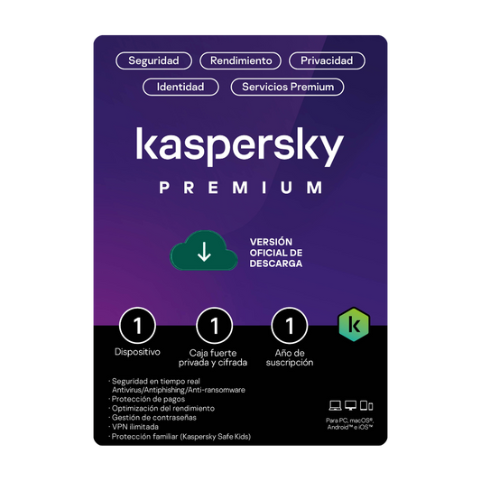 Kaspersky Premium 1 Dispositivo 1 Año