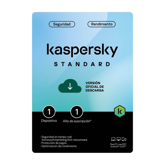 Kaspersky Standard 1 Dispositivo 1 Año